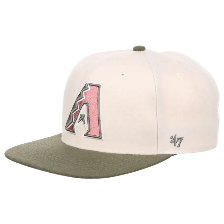 Arizona Diamondbacks MLB En fleurs Casquette Captain ivoire/olive/mauve