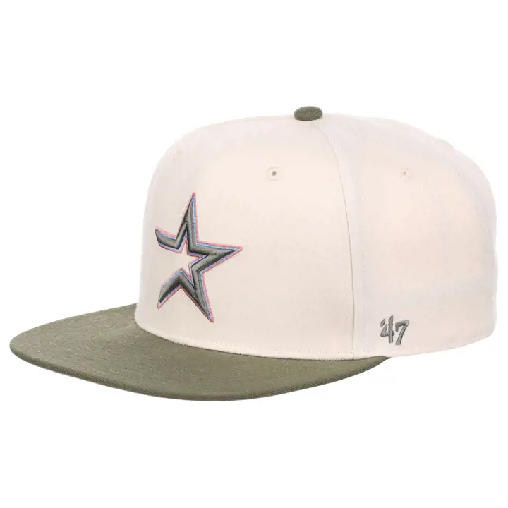Houston Astros MLB En fleurs Captain Ivoire/Olive/Mauve
