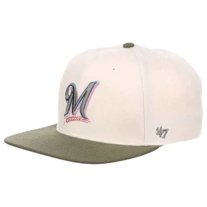 Milwaukee Brewers MLB En fleurs Captain ivo/olv/mauve