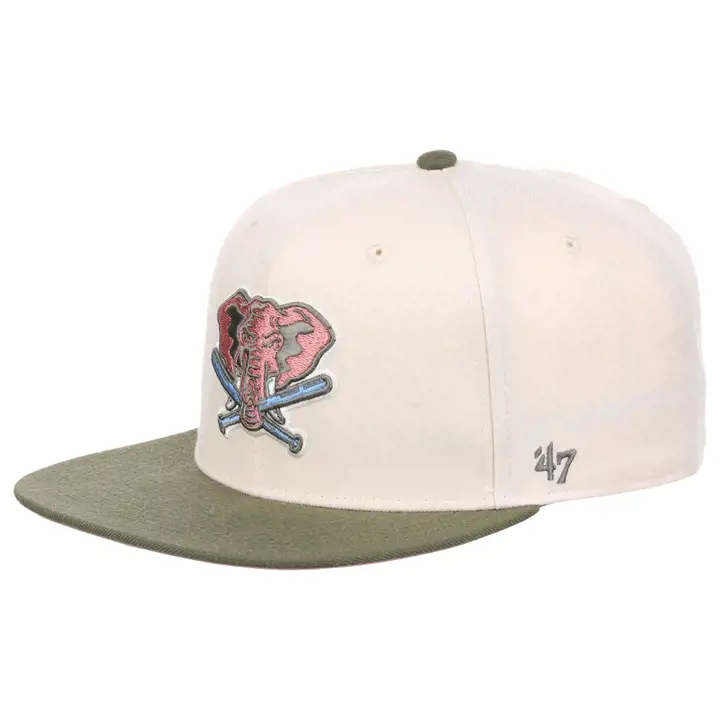 Oakland Athletics MLB In Bloom Captain ivoire/olive/mauve