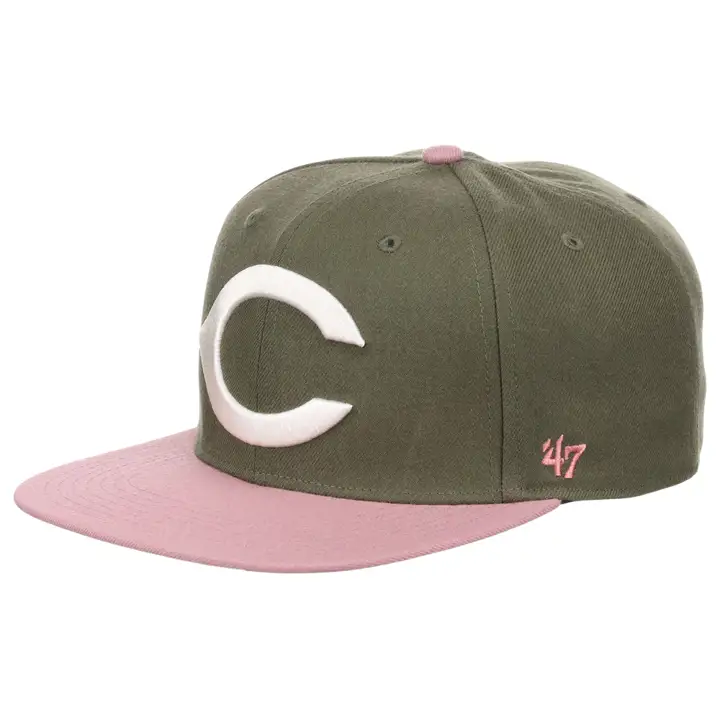 Cincinnati Reds MLB In Bloom Captain olv/mauve/ivo