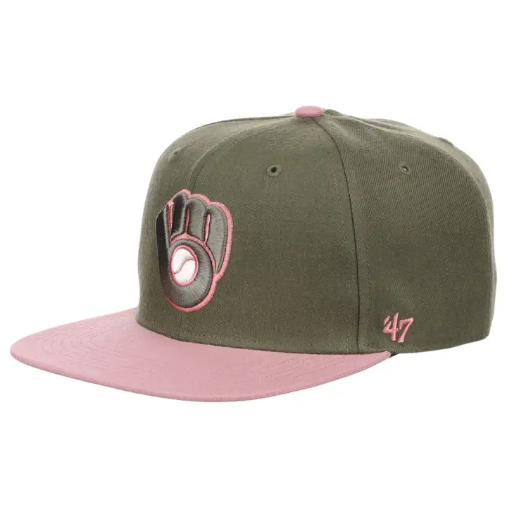 Milwaukee Brewers MLB En fleur Captain olv/mauve/ivo