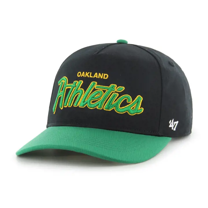 Oakland Athletics MLB Casquette ajustée Crosstown noire/verte/verte