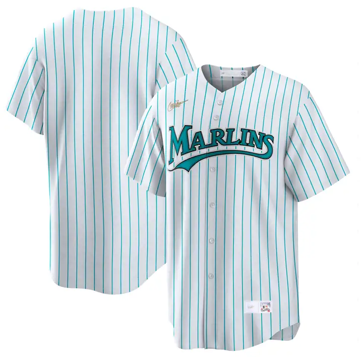 Florida Marlins MLB Nike Coop Maillot Replica Vierge blc/aq