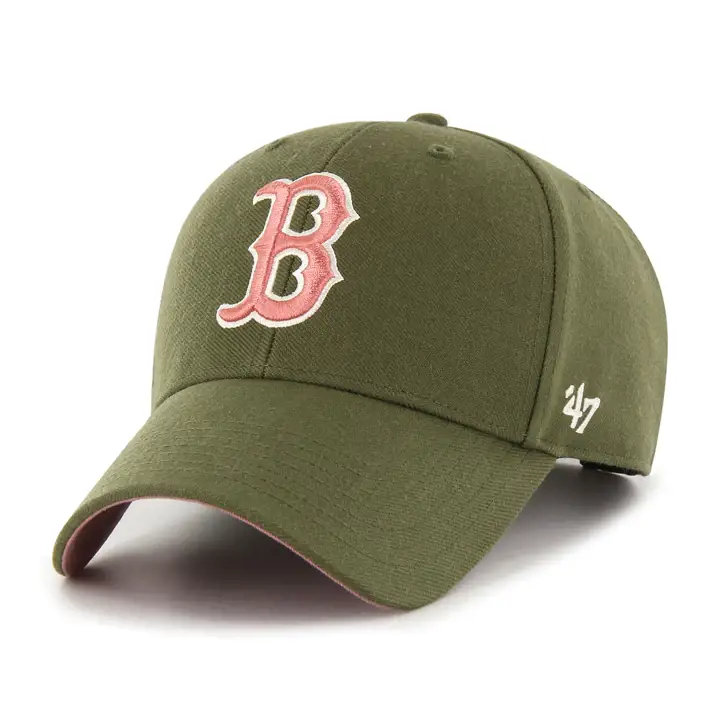 BOSTON RED SOX MLB In Bloom Side Patch MVP  mousse/mauve