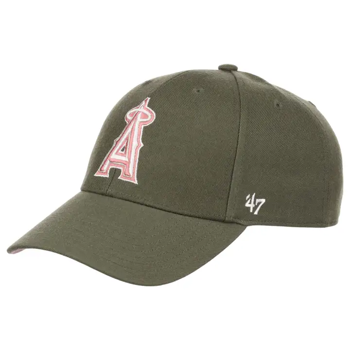 LOS ANGELES ANGELS MLB In Bloom Side Patch MVP  moss/mauve