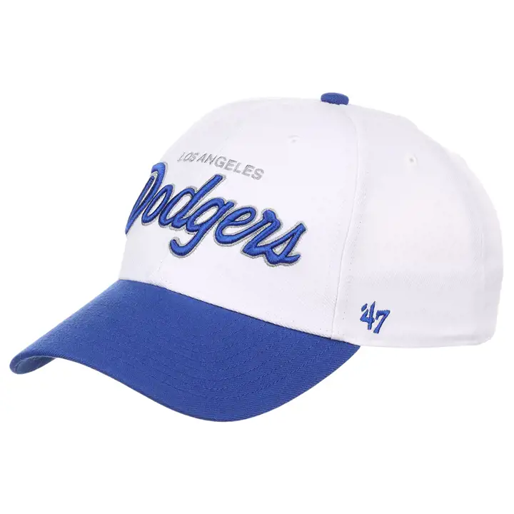 LOS ANGELES DODGERS MLB Casquette MVP 2 tons, inscription latérale, blanc