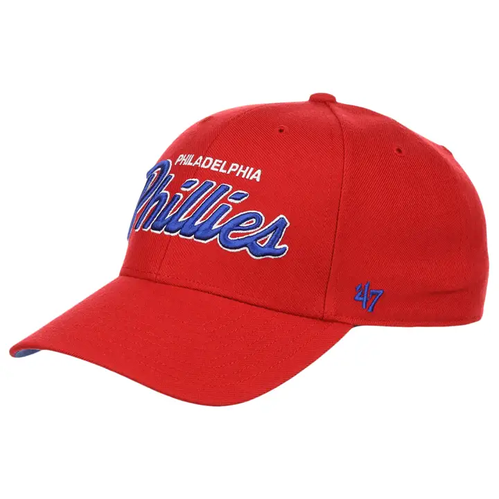 Casquette Philadelphia Phillies MLB Script latéral MVP rouge