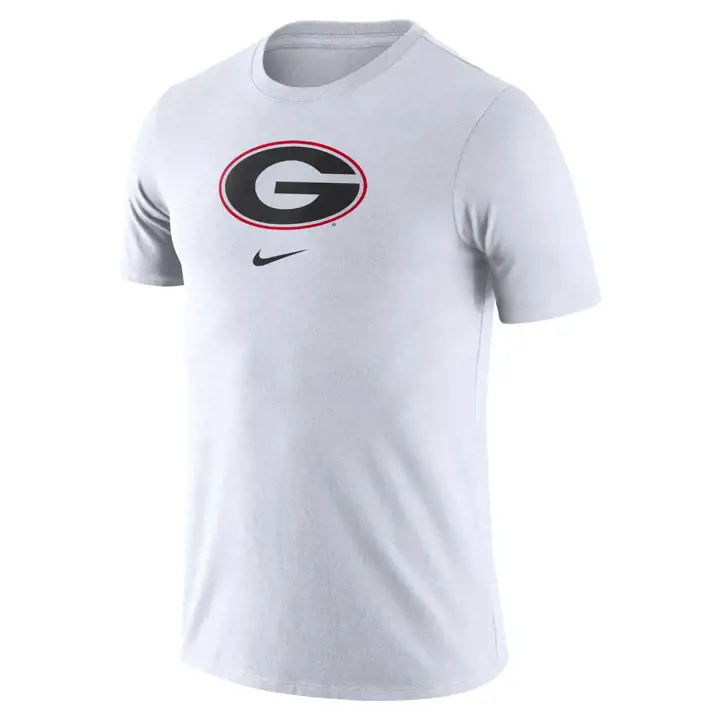 T-shirt à logo essentiel des Georgia Bulldogs NCAA – Blanc