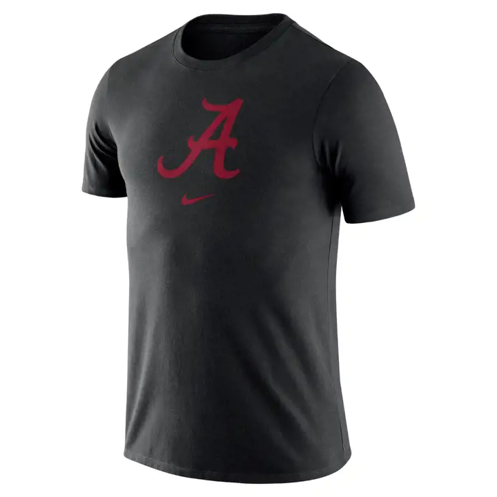 T-shirt Alabama Crimson Tide NCAA Essential Logo Noir