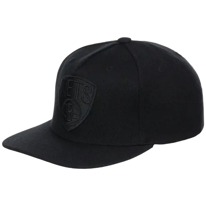 Brooklyn Nets NBA Casquette Snapback Rouge Classique Logo Noir blk