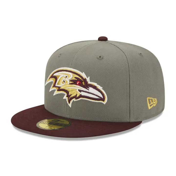 Casquette ajustée 59FIFTY CHARBON/MAR Baltimore Ravens NFL Shadow Cast