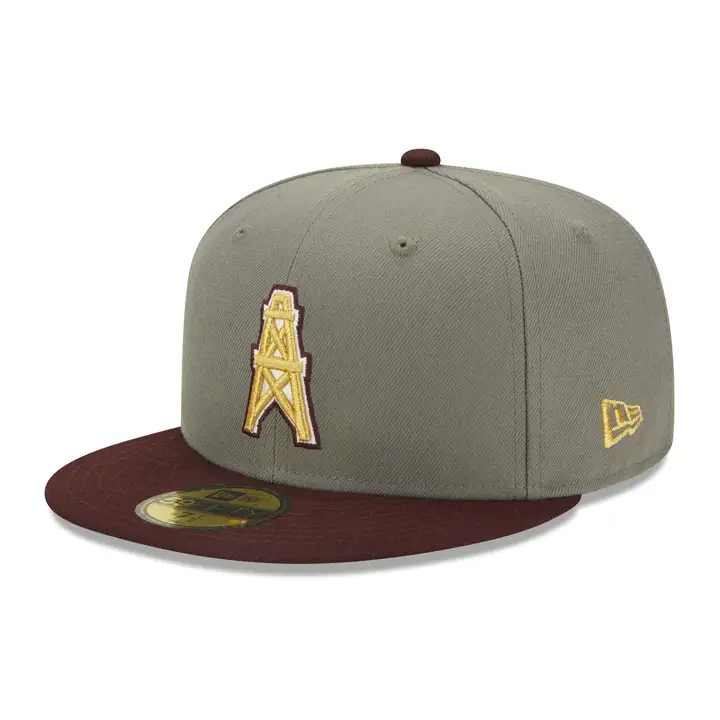 Houston Oilers NFL Shadow Cast 59FIFTY CHARBON/MAROON