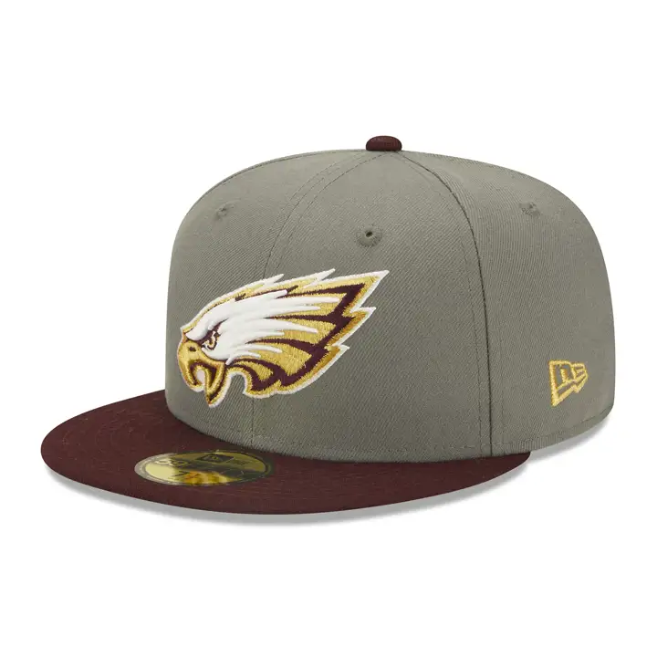 Casquette ajustée 59FIFTY NFL Shadow Cast Philadelphia Eagles anthracite/marron