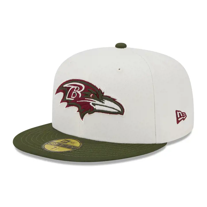 Baltimore Ravens NFL Olive Branch 59FIFTY IVO/OLV