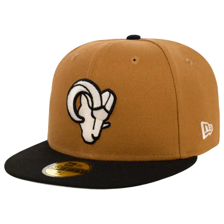 Los Angeles Rams NFL Black et Tan 59FIFTY CAMEL/BLK