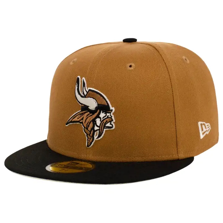 Minnesota Vikings NFL Noir et Tan 59FIFTY CAMEL/NOIR