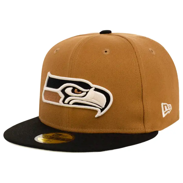 Seattle Seahawks NFL Noir et Fauve 59FIFTY CAMEL/BLK