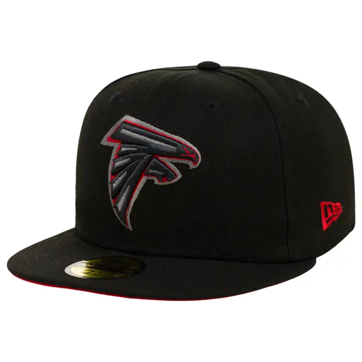 Casquette ajustée 59FIFTY Atlanta Falcons NFL After Dark noire