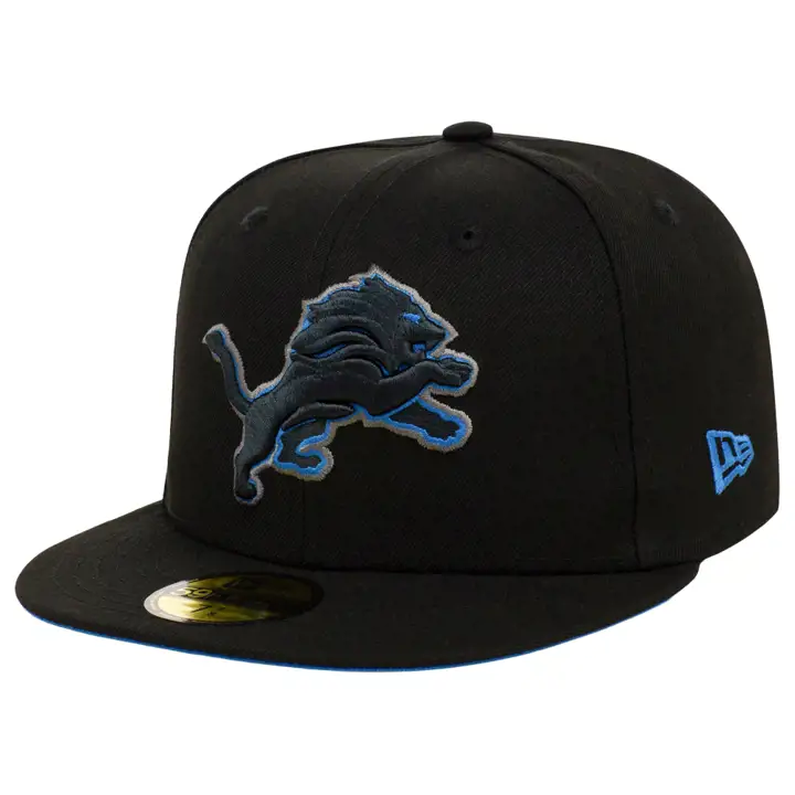 Casquette 59FIFTY NFL After Dark des Detroit Lions - Noire