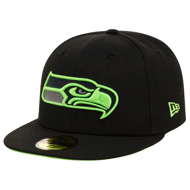 Seattle Seahawks NFL After Dark 59FIFTY NOIR