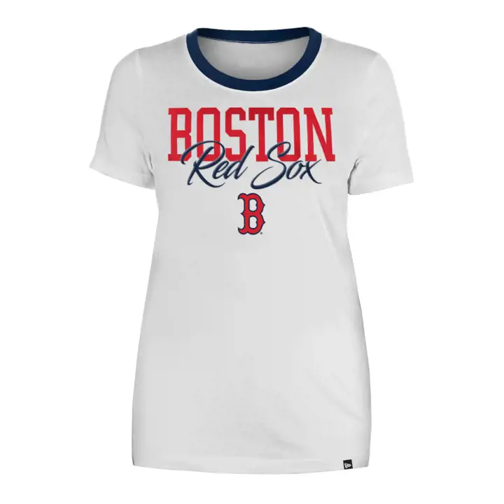 T-shirt femme Boston Red Sox MLB col rond 23 blc
