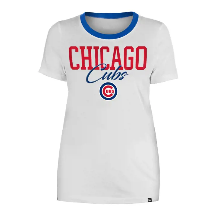 T-shirt Femme Col Rond MLB Chicago Cubs 23 BLA