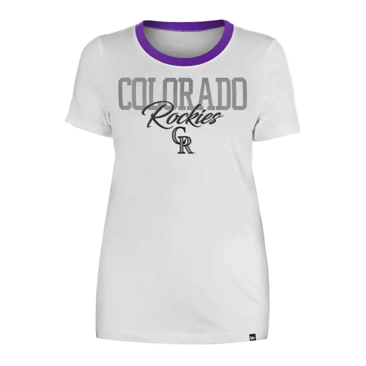 Colorado Rockies MLB T-shirt Femme Col Rond 23 blc