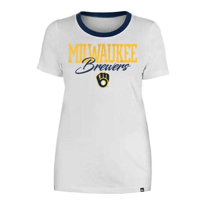 T-shirt Femme Milwaukee Brewers MLB Col Rond 23 blc