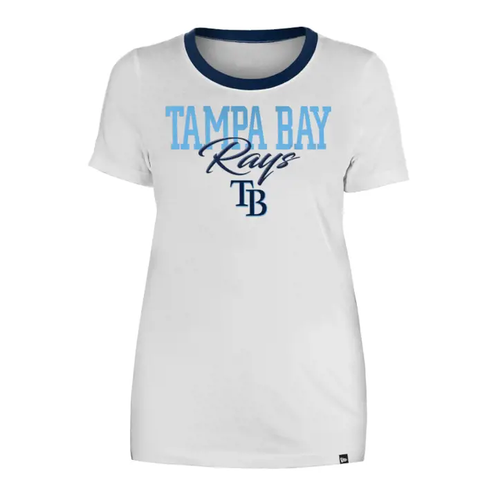 Tampa Bay Rays MLB T-shirt Femme Col Rond Coupe Ample 23 blc