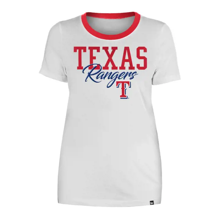 T-shirt Femme Col Rond MLB Texas Rangers 23 BLC