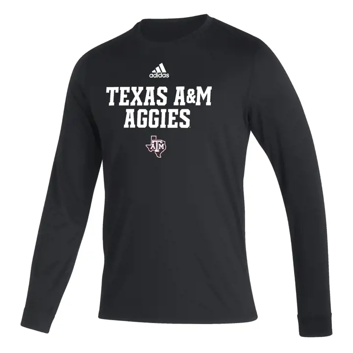 T-shirt LS Creator NCAA Texas A&M noir