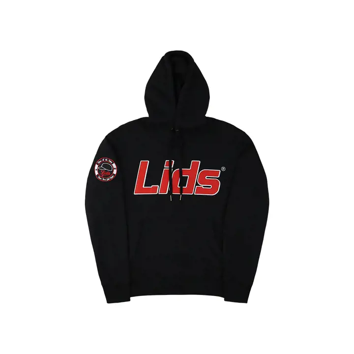 LIDS Wordmark Patch Hoodie BLK/RED