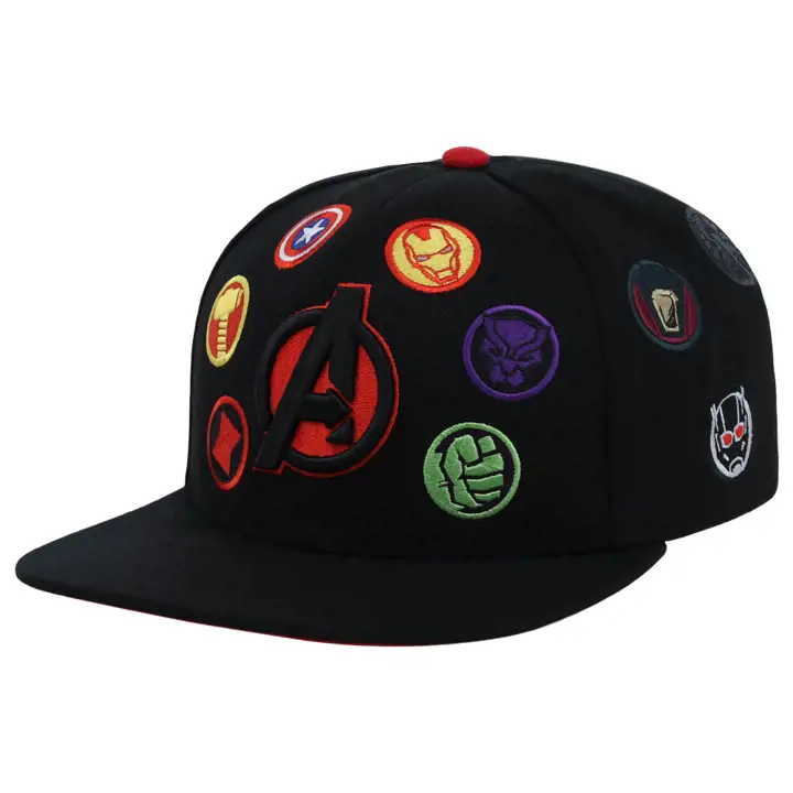 Avengers All Over Marvel Snapback blk/red