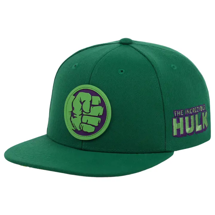 Hulk Yth Comic UV Snapback grn