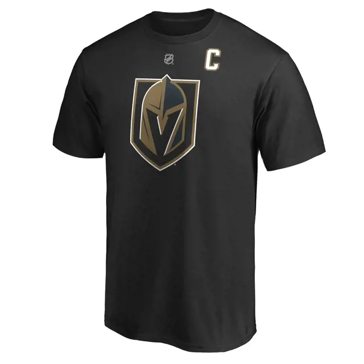 T-shirt Authentique LNH Vegas Golden Knights Stack Nom et Numéro Mark Stone