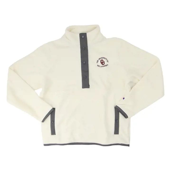 Chandail pour femme Oklahoma Sooners NCAA Explorer à demi-fermeture éclair