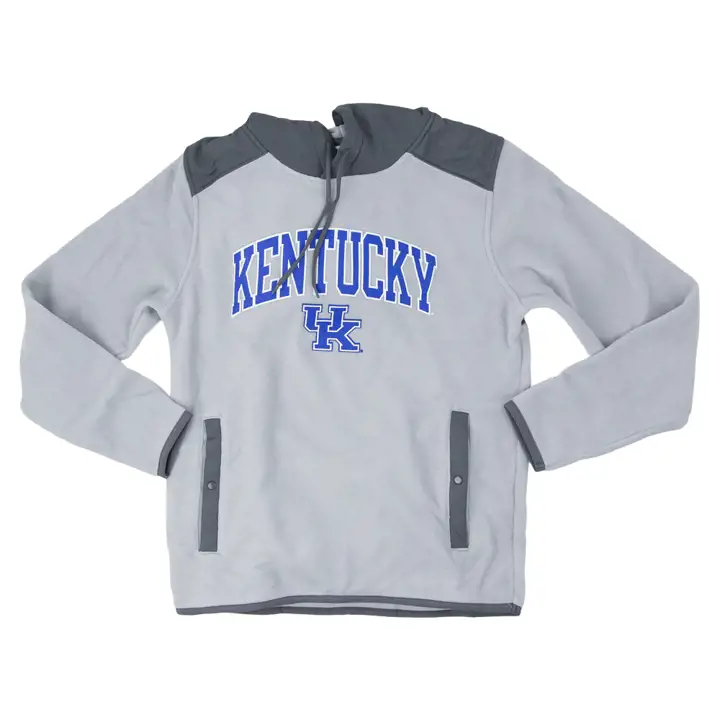 Molleton à capuchon Kentucky Wildcats NCAA Explorer gris/gris clair