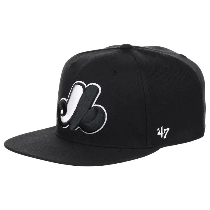 CASQUETTE MLB '47 NO SHOT DES EXPOS DE MONTRÉAL noire