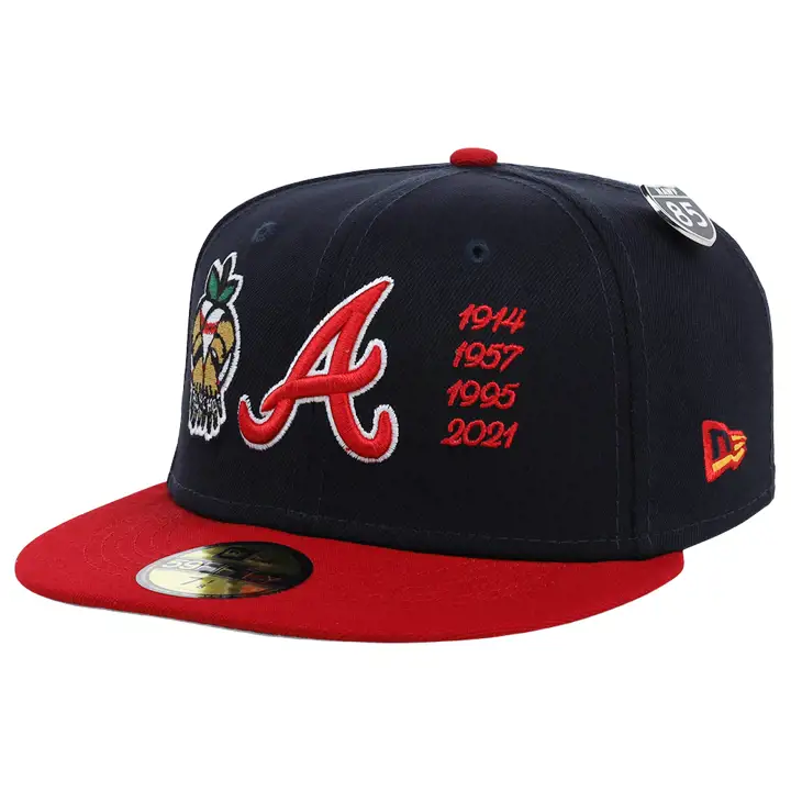 Atlanta Braves MLB Quavo 59FIFTY BLEU MARINE/ROUGE/GRIS