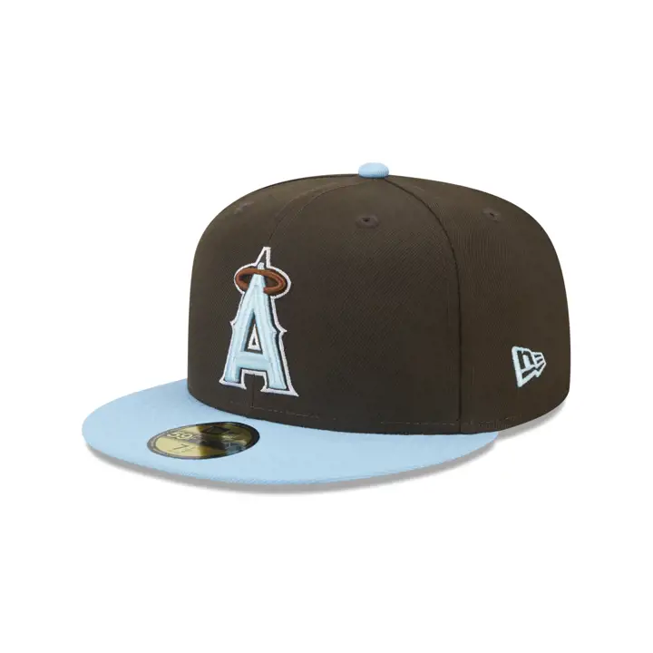 Anaheim Angels MLB Muddy Waters 59FIFTY NOISETTE/BLEU CIEL/GRIS