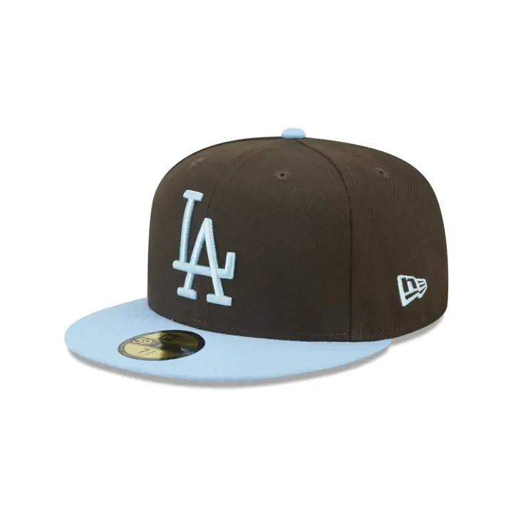 Los Angeles Dodgers MLB Muddy Waters 59FIFTY Noyer/Bleu ciel/Gris