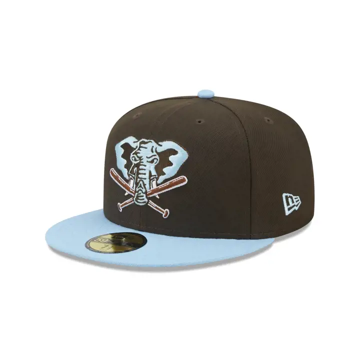 Oakland Athletics MLB Muddy Waters 59FIFTY NOIX/BLEUC/GRIS