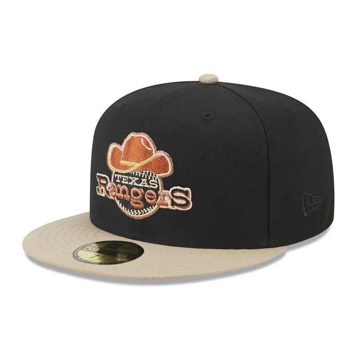Texas Rangers MLB Rust Belt 2.0 59FIFTY BLK/TAN/ORGROUGE