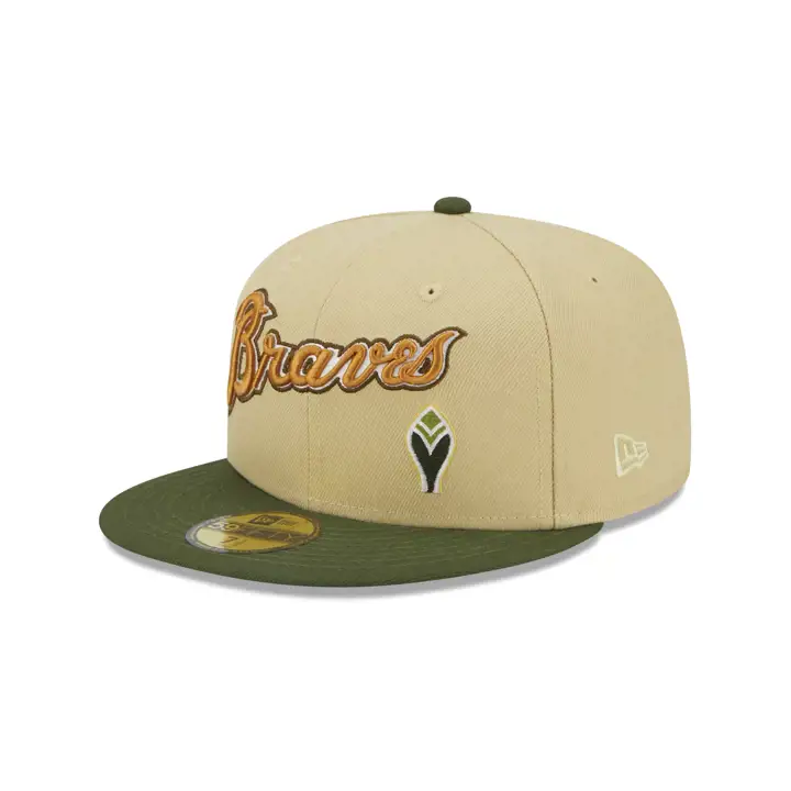 Atlanta Braves MLB Vegas Strip 59FIFTY VEG GLD/GRN/LPNK