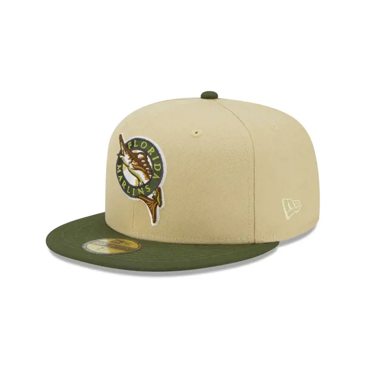Casquette 59FIFTY MLB Vegas Strip Florida Marlins Or/Vert/Rose