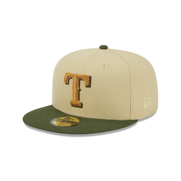 Texas Rangers MLB Vegas Strip 59FIFTY VEG GLD/GRN/LPNK