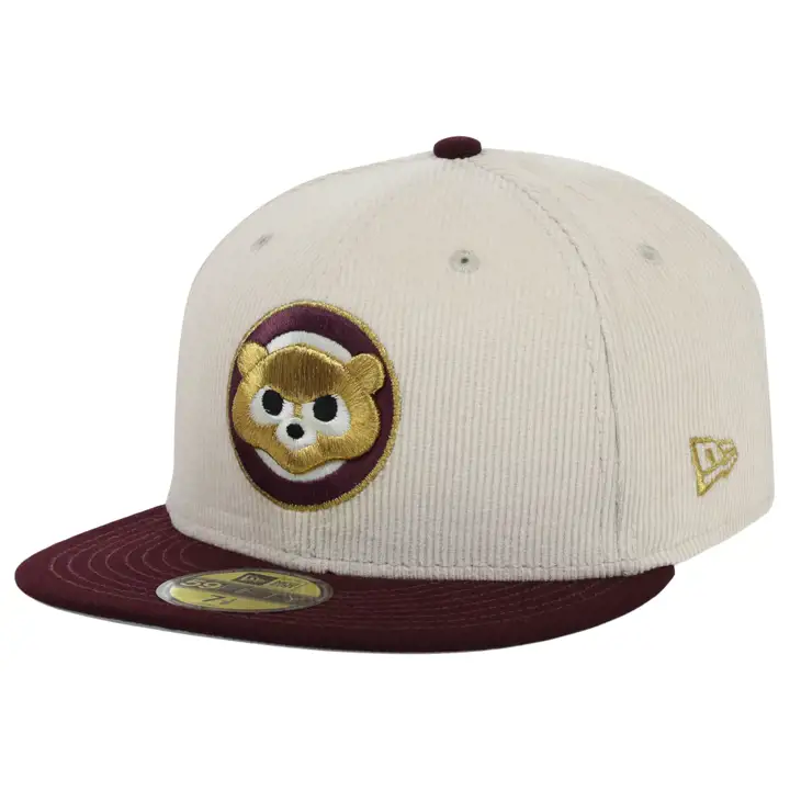 Chicago Cubs MLB Majestic Bordeaux 59FIFTY IVO/MAR/GRY