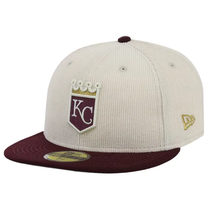 Kansas City Royals MLB Majestic Bordeaux 59FIFTY IVO/MAR/GRY