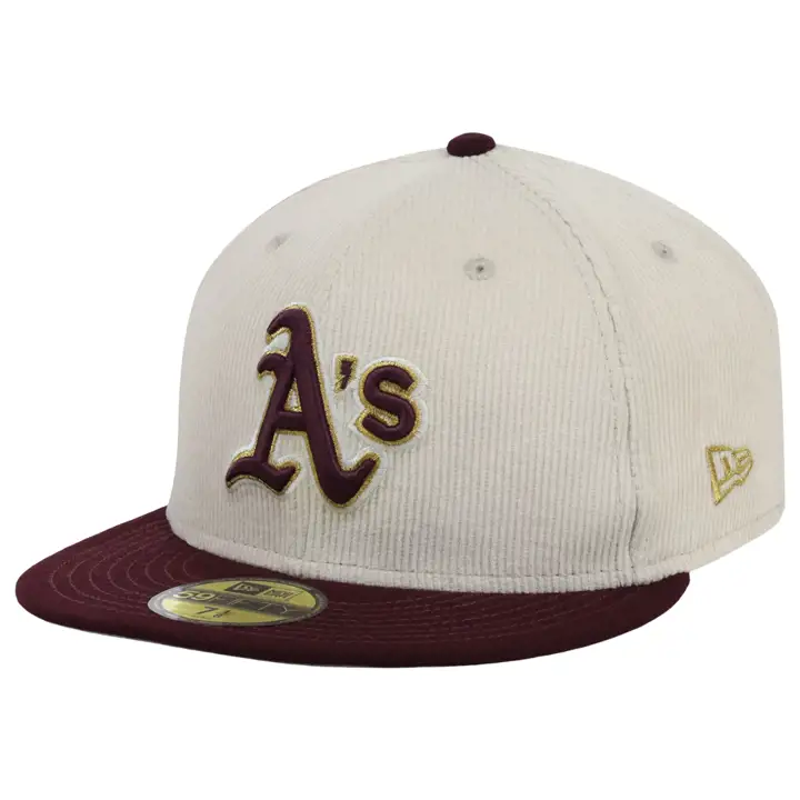 Oakland Athletics MLB Majestic Maroon 59FIFTY IVO/MAR/GRY